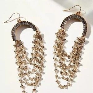NWT Anthropologie Beaded Drop Earrings